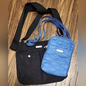 TWO Baggallini Bags NEW Blue Quilted AND Black Bag SAVE 15%!!